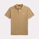 Iconische Mesh Polo-Shirt Lichtbruin