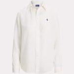 Classic Fit Linnen Overhemd Wit