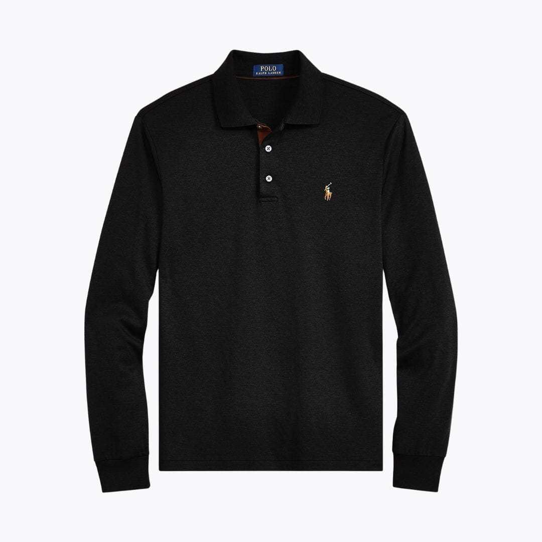 ralph-lauren-classic-fit-soft-cotton-polo-shirt-maison-alder-polo-black-s-483939 Ralph Lauren Classic Fit Soft Cotton Polo Shirt - Afbeelding 1
